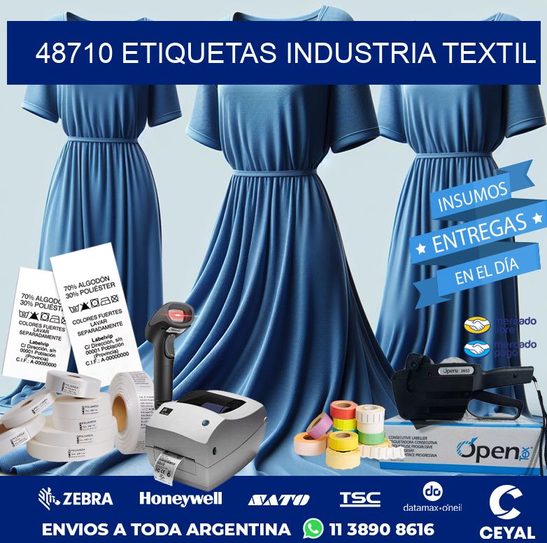 48710 ETIQUETAS INDUSTRIA TEXTIL