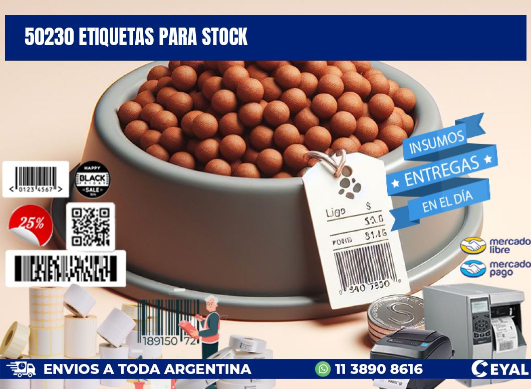 50230 ETIQUETAS PARA STOCK