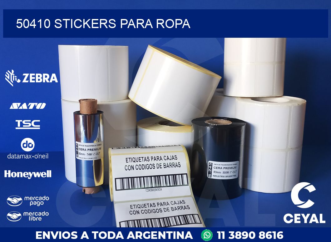 50410 STICKERS PARA ROPA