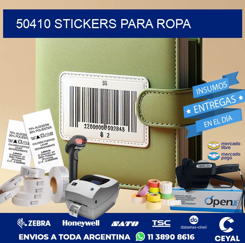 50410 STICKERS PARA ROPA