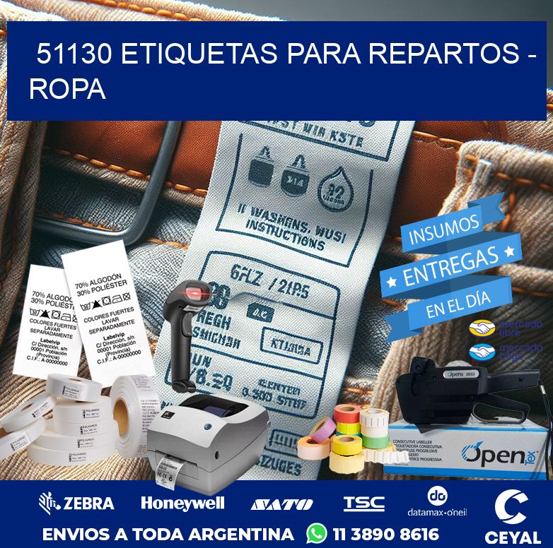 51130 ETIQUETAS PARA REPARTOS – ROPA