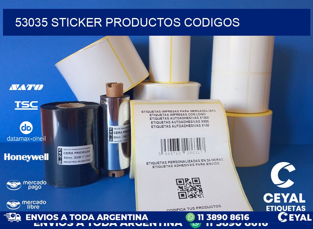 53035 sticker productos codigos