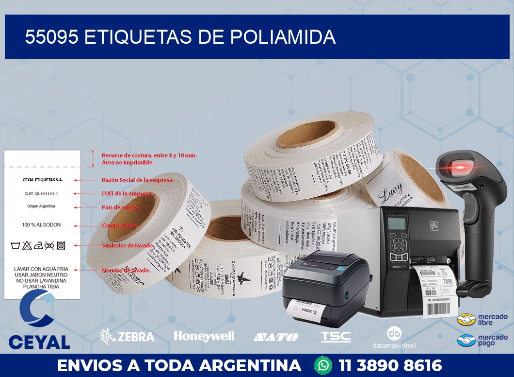 55095 ETIQUETAS DE POLIAMIDA