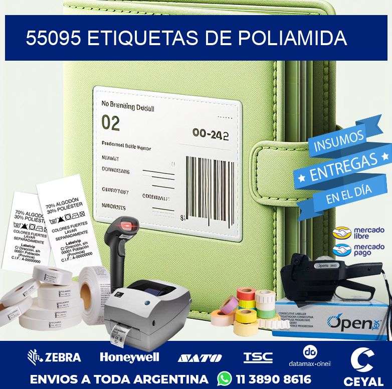 55095 ETIQUETAS DE POLIAMIDA