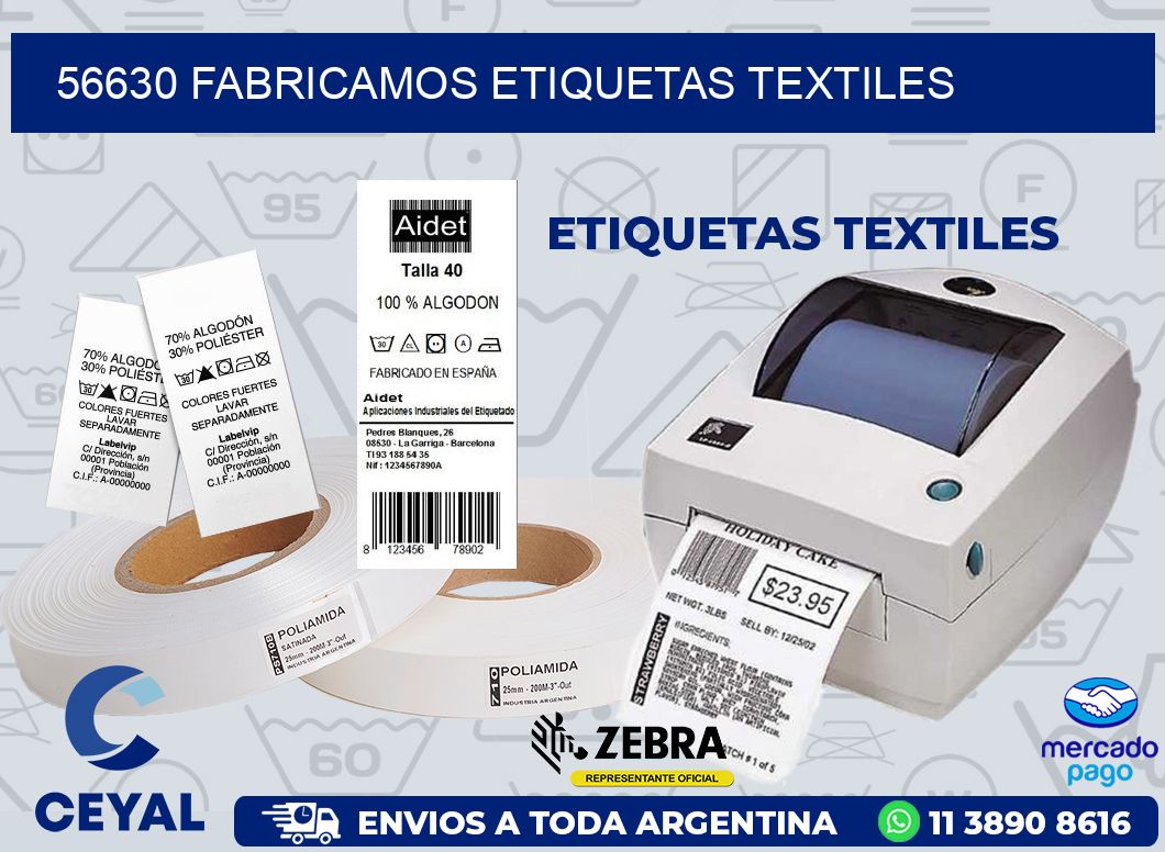 56630 FABRICAMOS ETIQUETAS TEXTILES