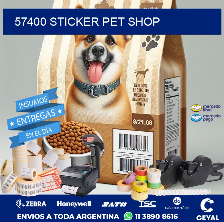 57400 STICKER PET SHOP