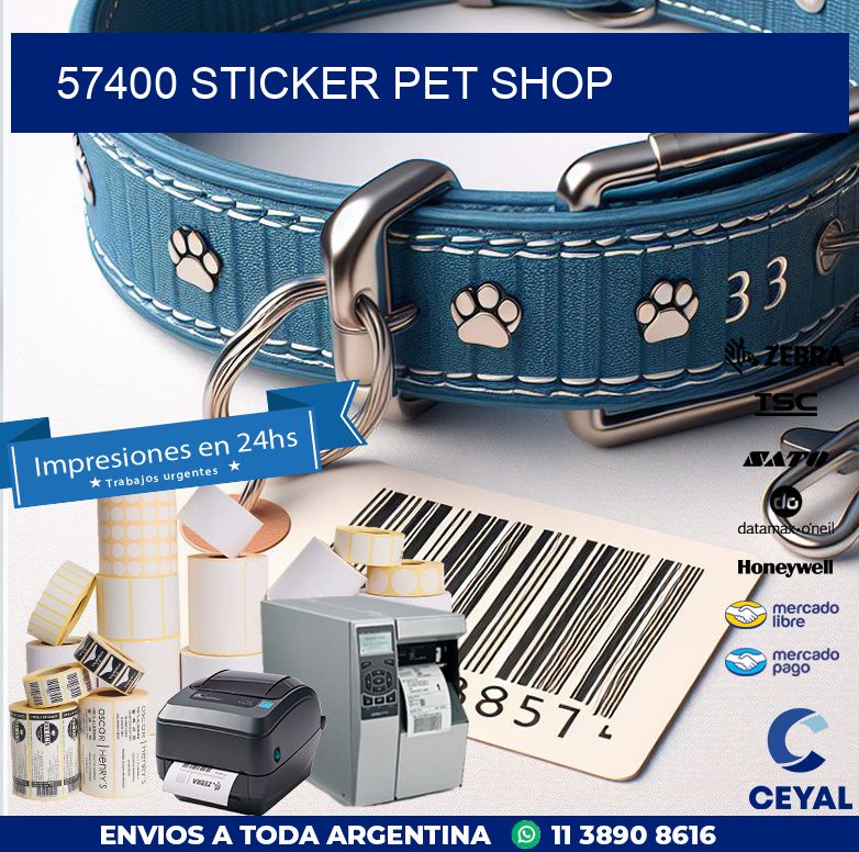 57400 STICKER PET SHOP