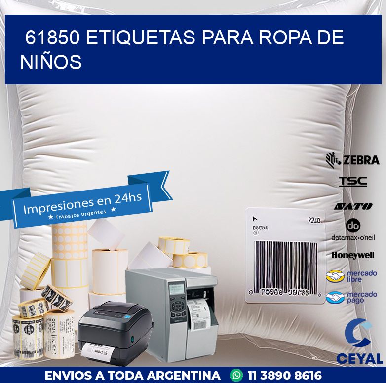 61850 ETIQUETAS PARA ROPA DE NIÑOS