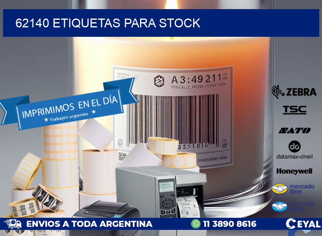 62140 ETIQUETAS PARA STOCK