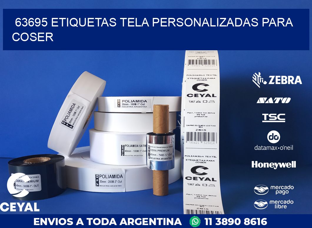 63695 ETIQUETAS TELA PERSONALIZADAS PARA COSER