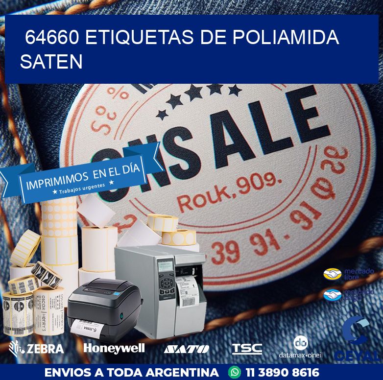 64660 ETIQUETAS DE POLIAMIDA SATEN