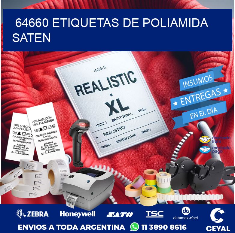 64660 ETIQUETAS DE POLIAMIDA SATEN