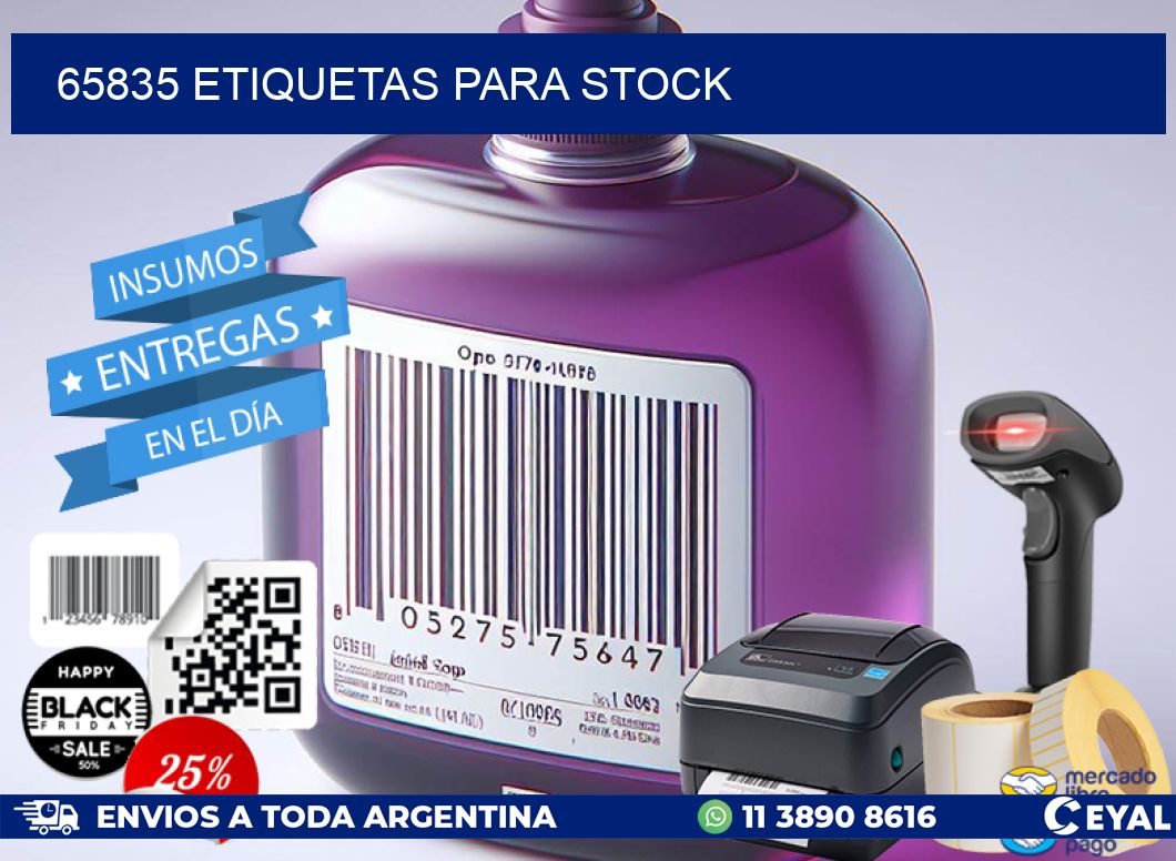 65835 ETIQUETAS PARA STOCK