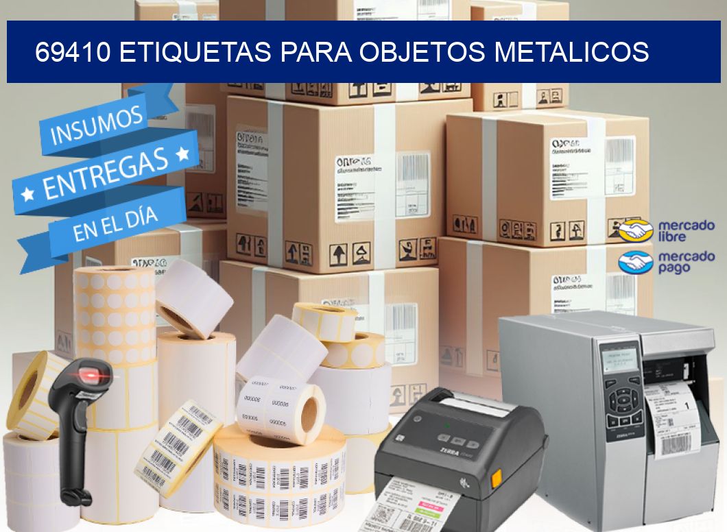 69410 etiquetas para objetos metalicos