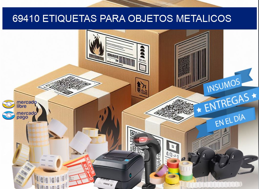 69410 etiquetas para objetos metalicos