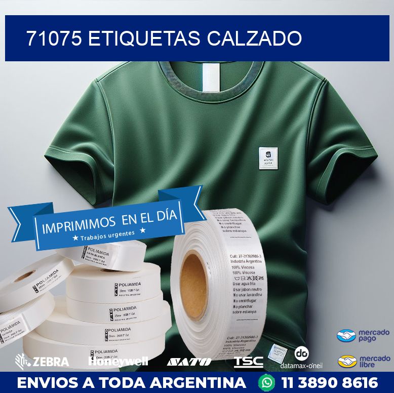 71075 ETIQUETAS CALZADO