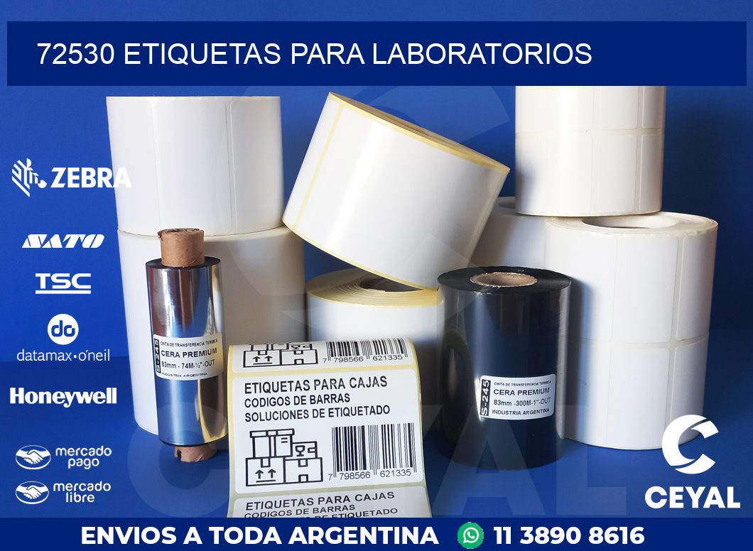 72530 ETIQUETAS PARA LABORATORIOS