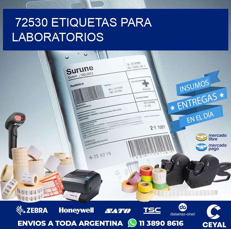 72530 ETIQUETAS PARA LABORATORIOS