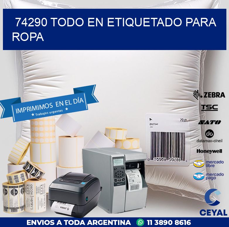 74290 TODO EN ETIQUETADO PARA ROPA
