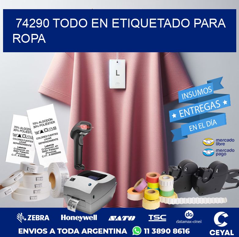 74290 TODO EN ETIQUETADO PARA ROPA