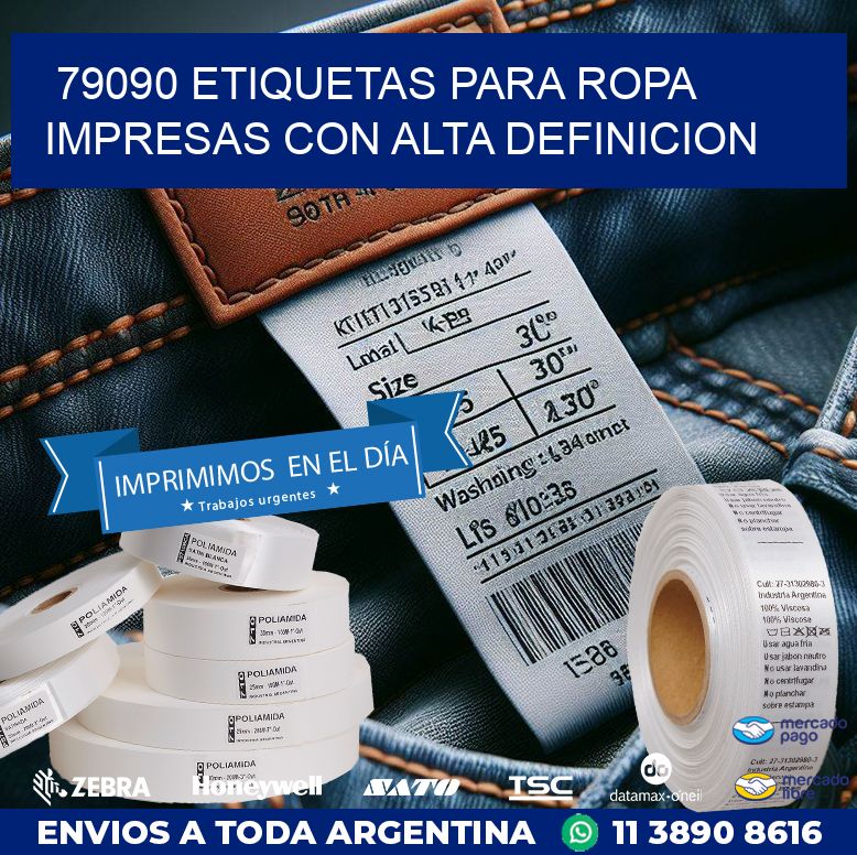 79090 ETIQUETAS PARA ROPA IMPRESAS CON ALTA DEFINICION