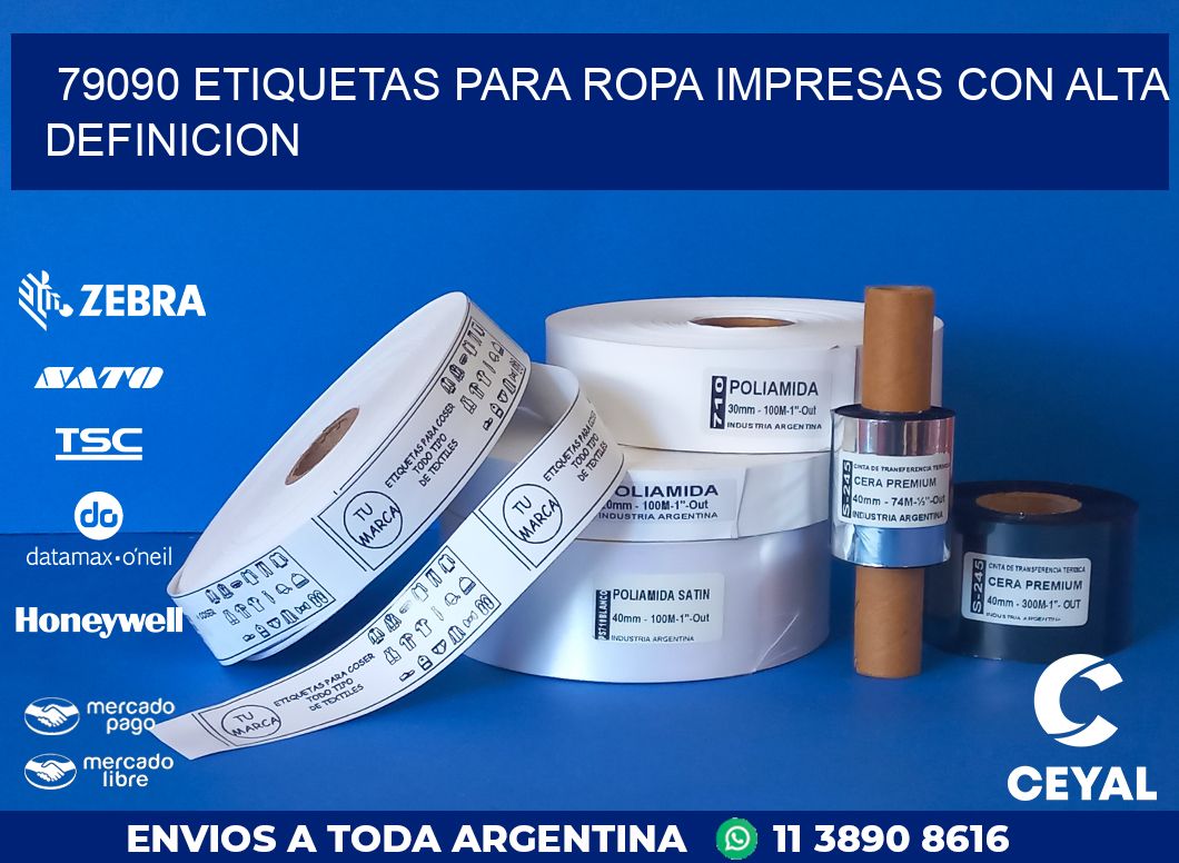 79090 ETIQUETAS PARA ROPA IMPRESAS CON ALTA DEFINICION