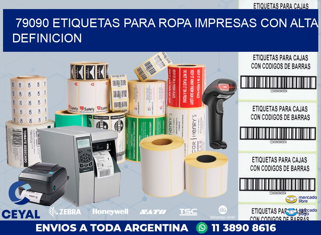 79090 ETIQUETAS PARA ROPA IMPRESAS CON ALTA DEFINICION