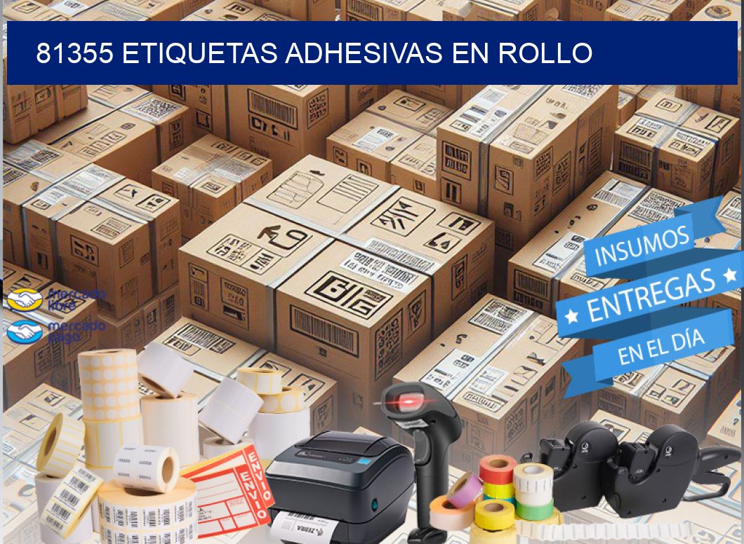 81355 etiquetas adhesivas en rollo