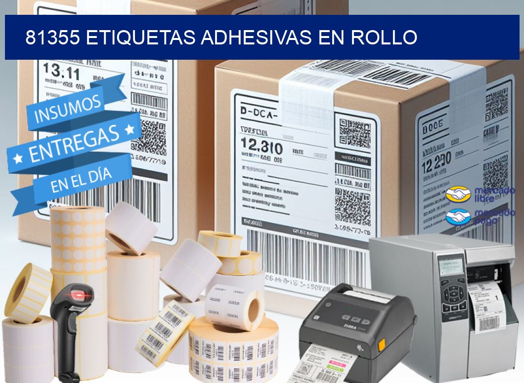 81355 etiquetas adhesivas en rollo
