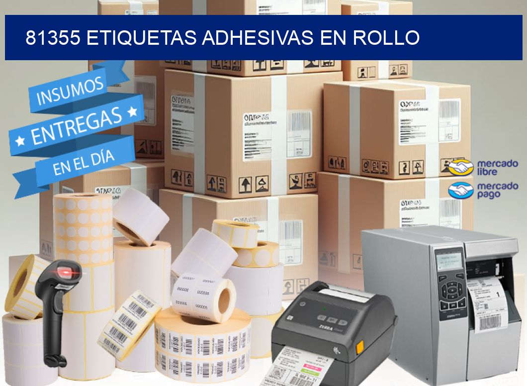 81355 etiquetas adhesivas en rollo