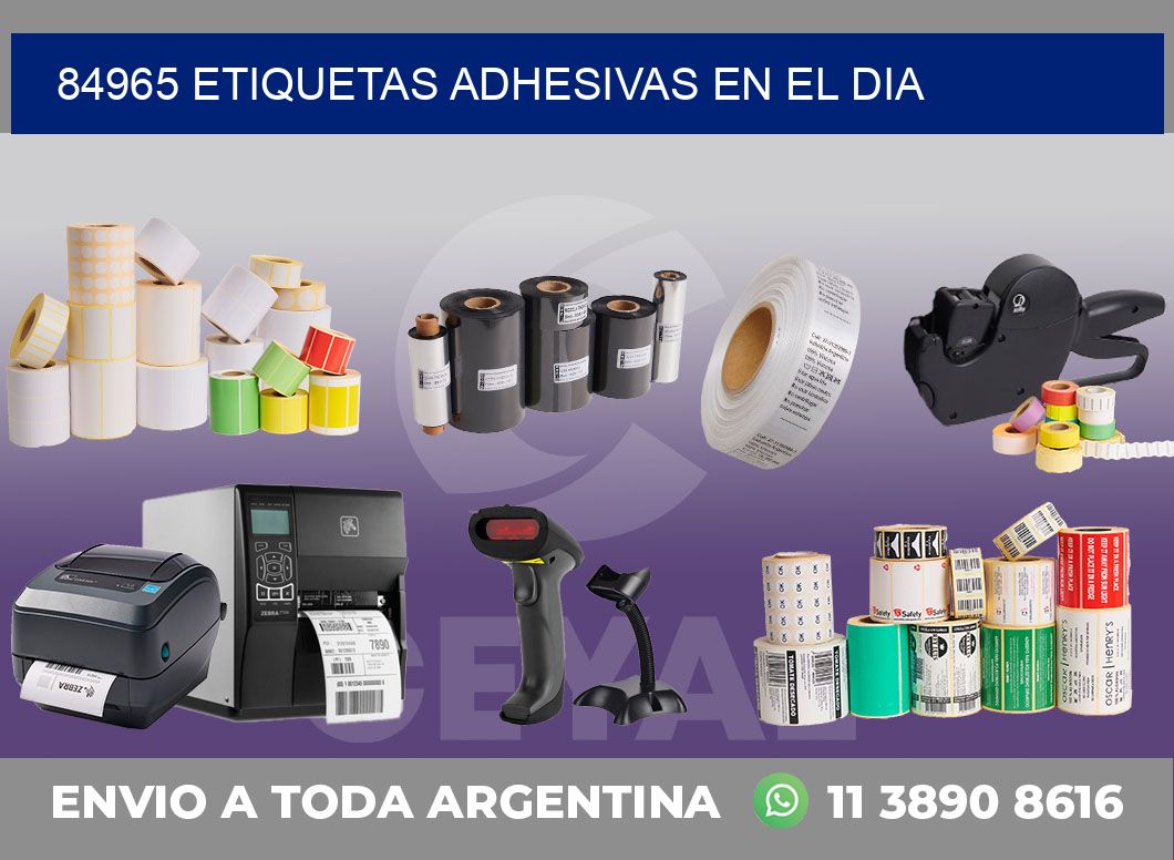 84965 etiquetas adhesivas en el dia