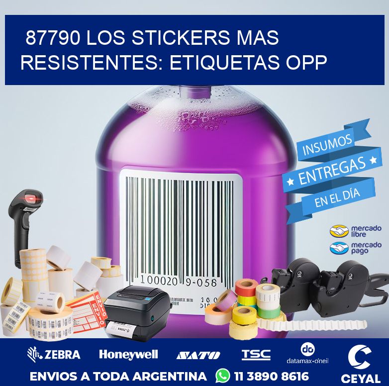 87790 LOS STICKERS MAS RESISTENTES: ETIQUETAS OPP