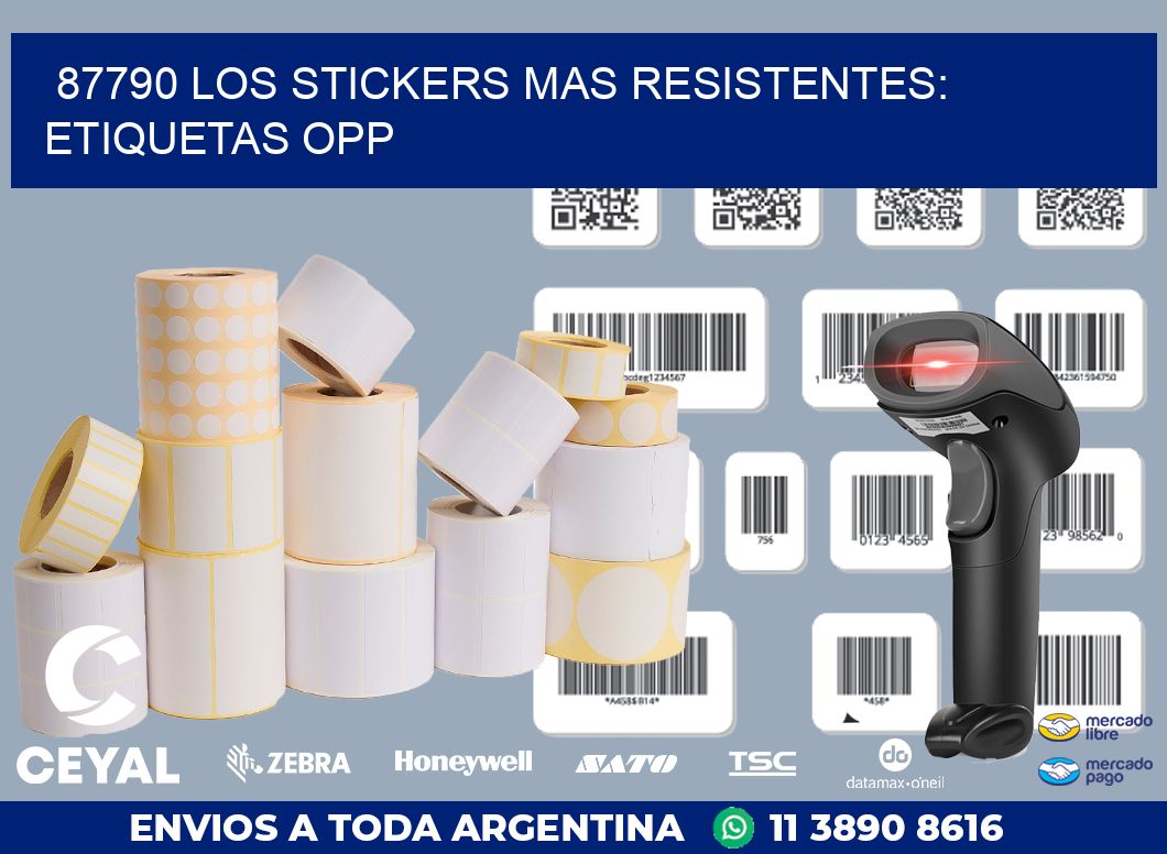 87790 LOS STICKERS MAS RESISTENTES: ETIQUETAS OPP