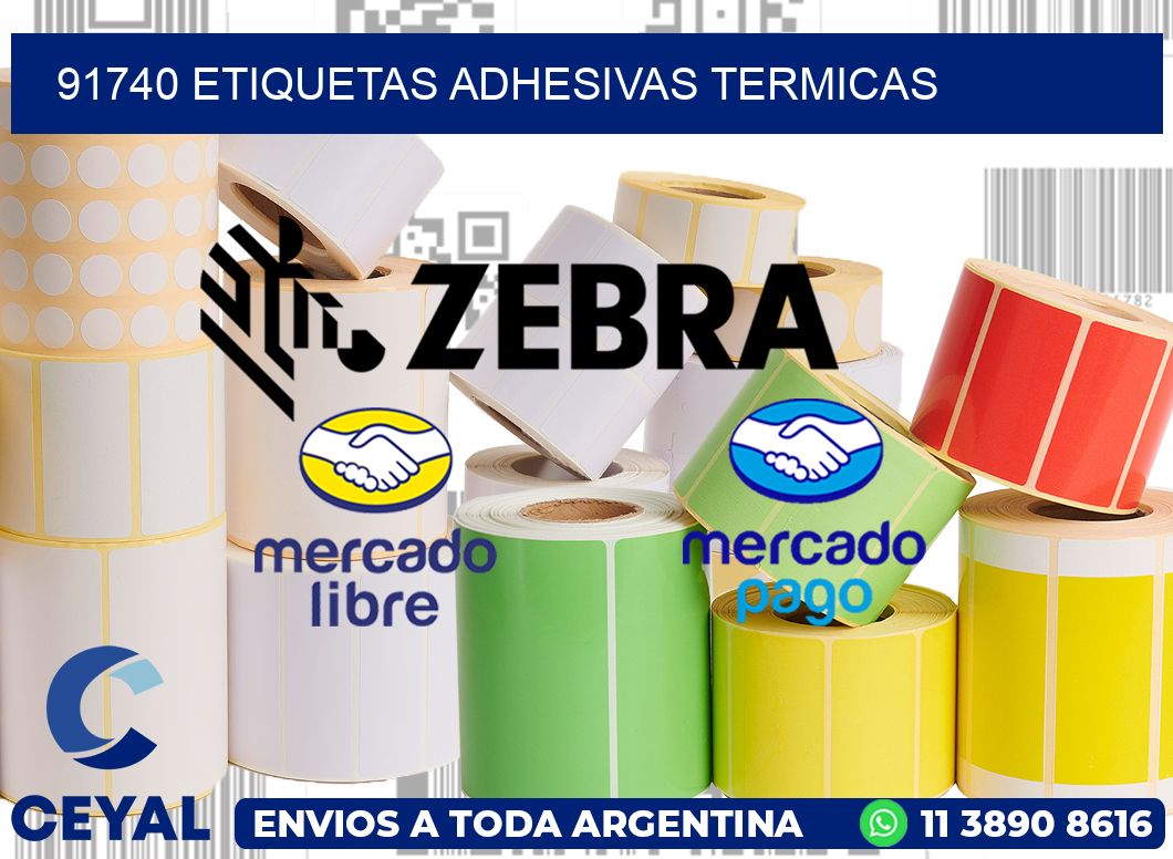 91740 etiquetas adhesivas termicas