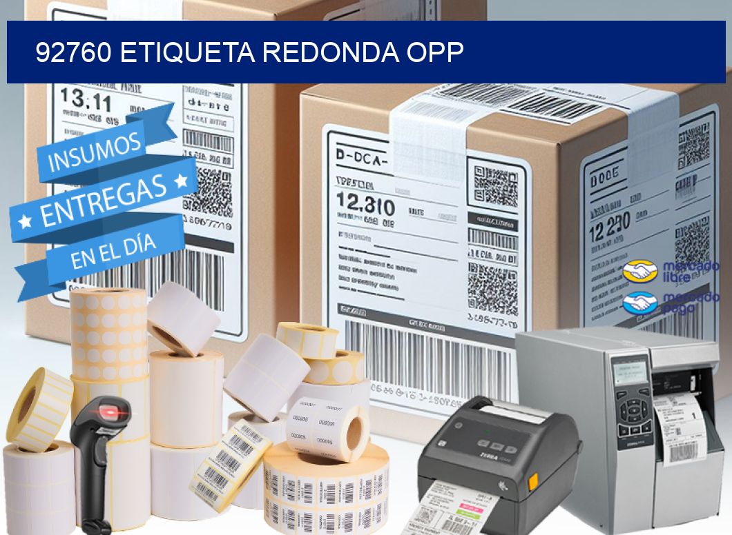 92760 ETIQUETA REDONDA OPP