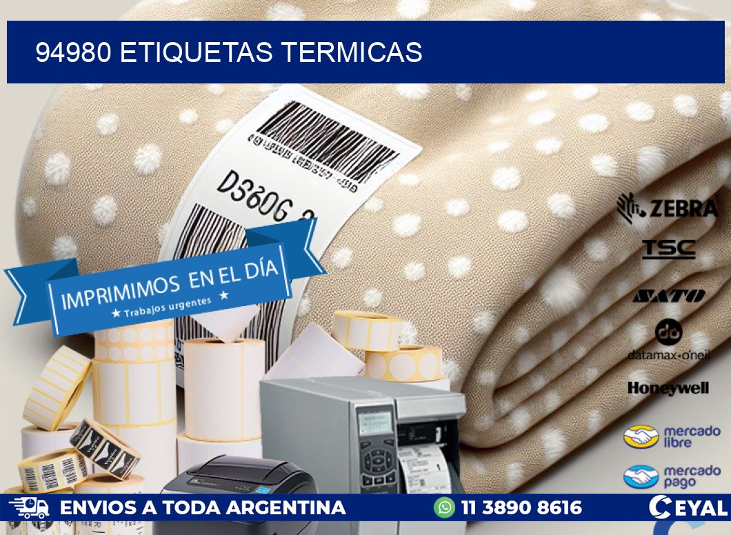 94980 ETIQUETAS TERMICAS