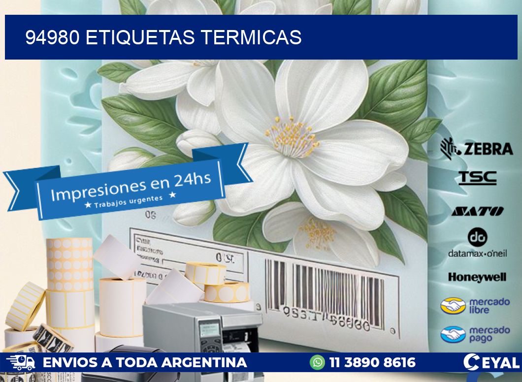 94980 ETIQUETAS TERMICAS