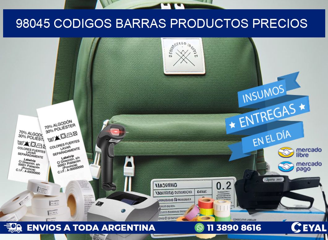 98045 CODIGOS BARRAS PRODUCTOS PRECIOS