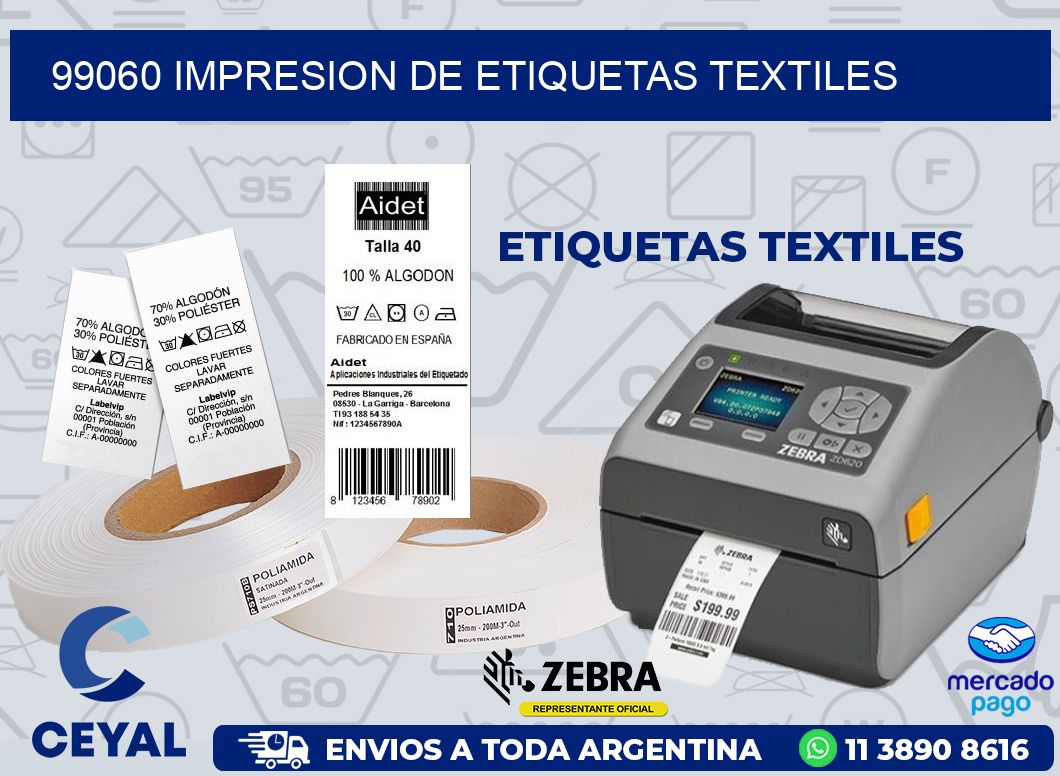 99060 IMPRESION DE ETIQUETAS TEXTILES