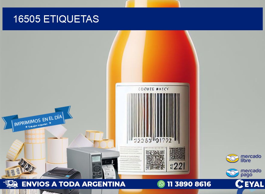 16505 ETIQUETAS