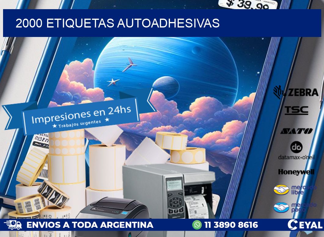 2000 ETIQUETAS AUTOADHESIVAS