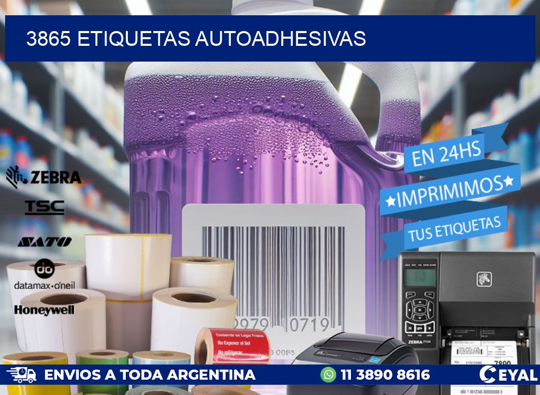 3865 ETIQUETAS AUTOADHESIVAS