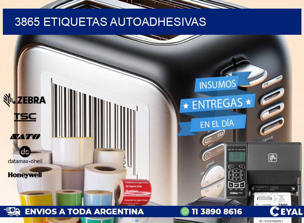 3865 ETIQUETAS AUTOADHESIVAS