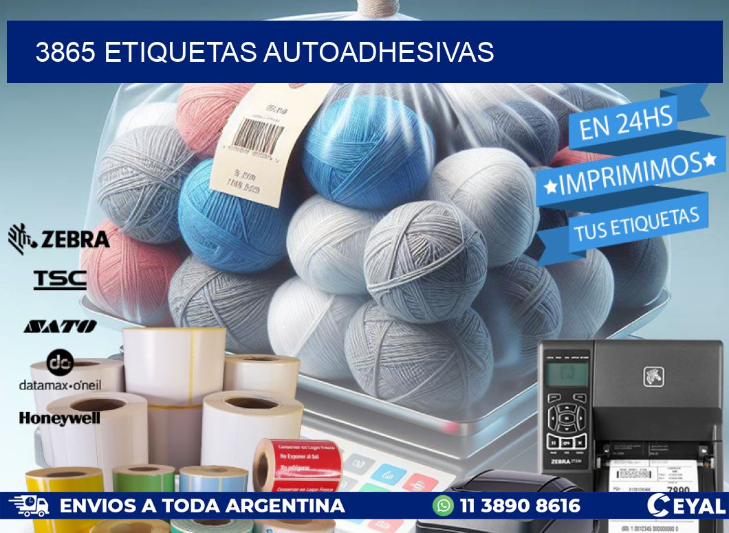 3865 ETIQUETAS AUTOADHESIVAS