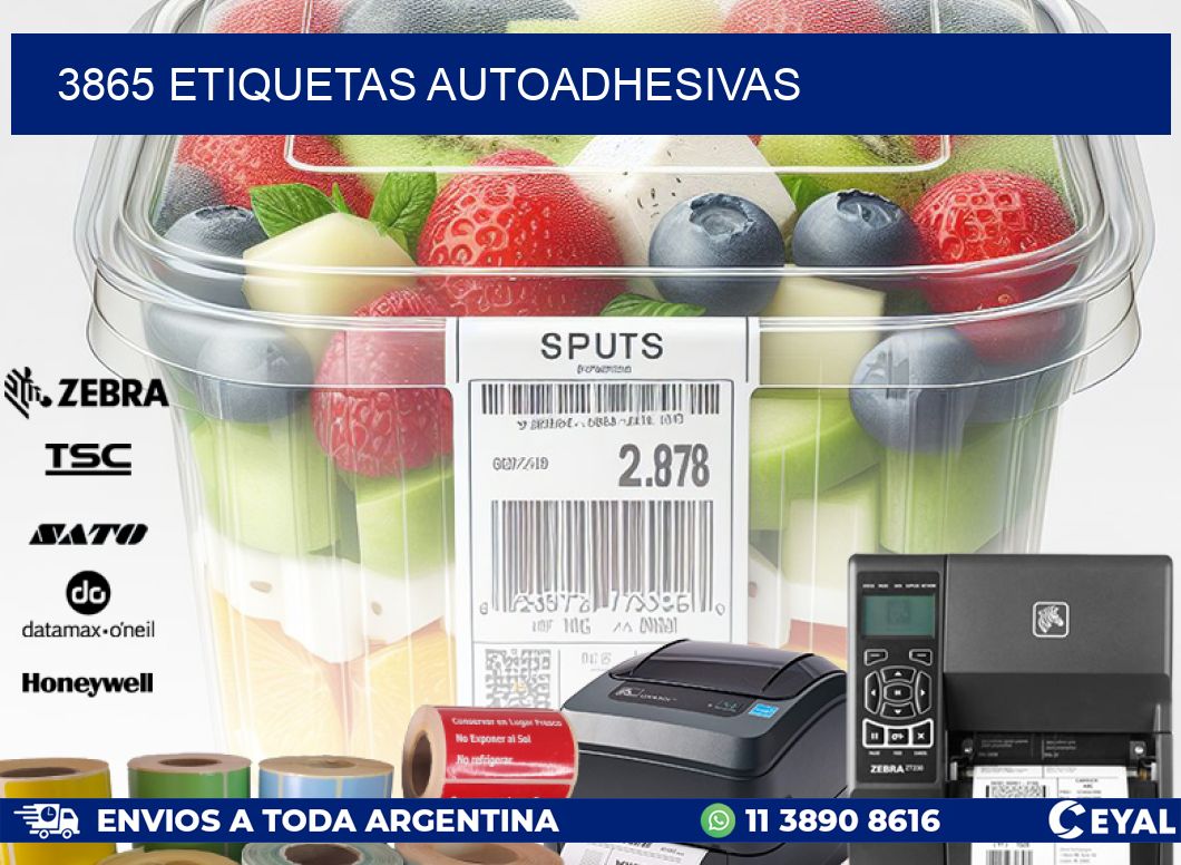 3865 ETIQUETAS AUTOADHESIVAS