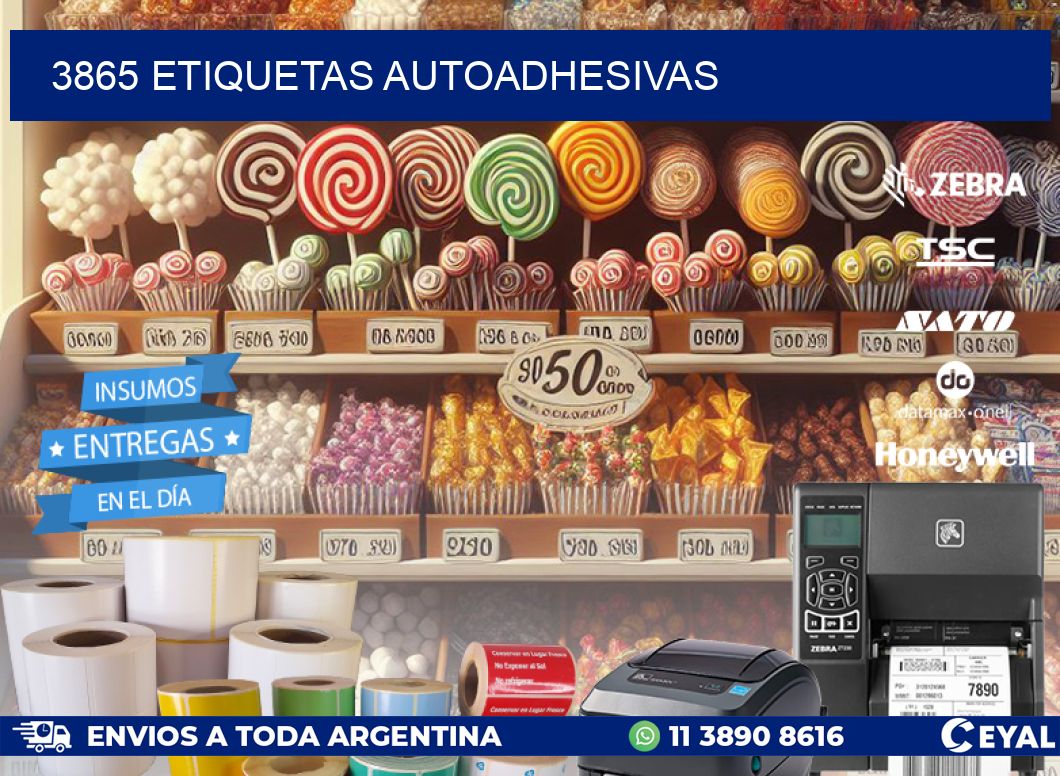 3865 ETIQUETAS AUTOADHESIVAS