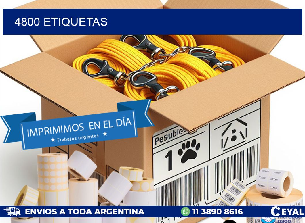 4800 ETIQUETAS