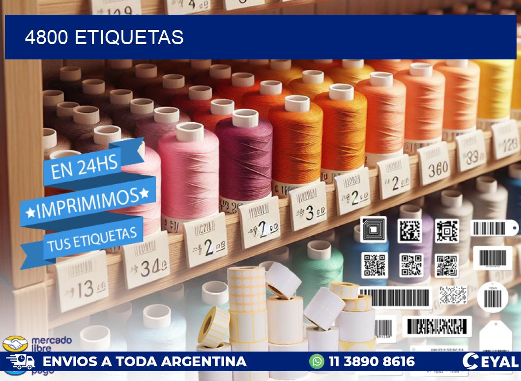 4800 ETIQUETAS