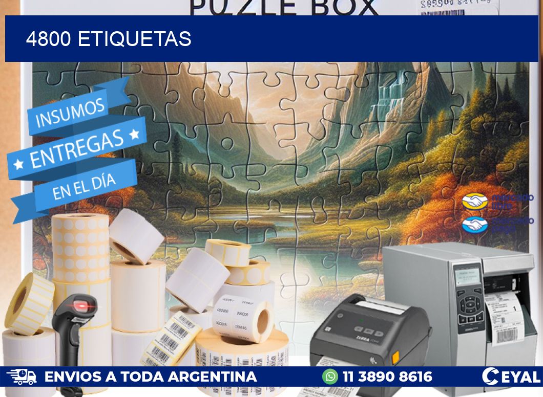 4800 ETIQUETAS
