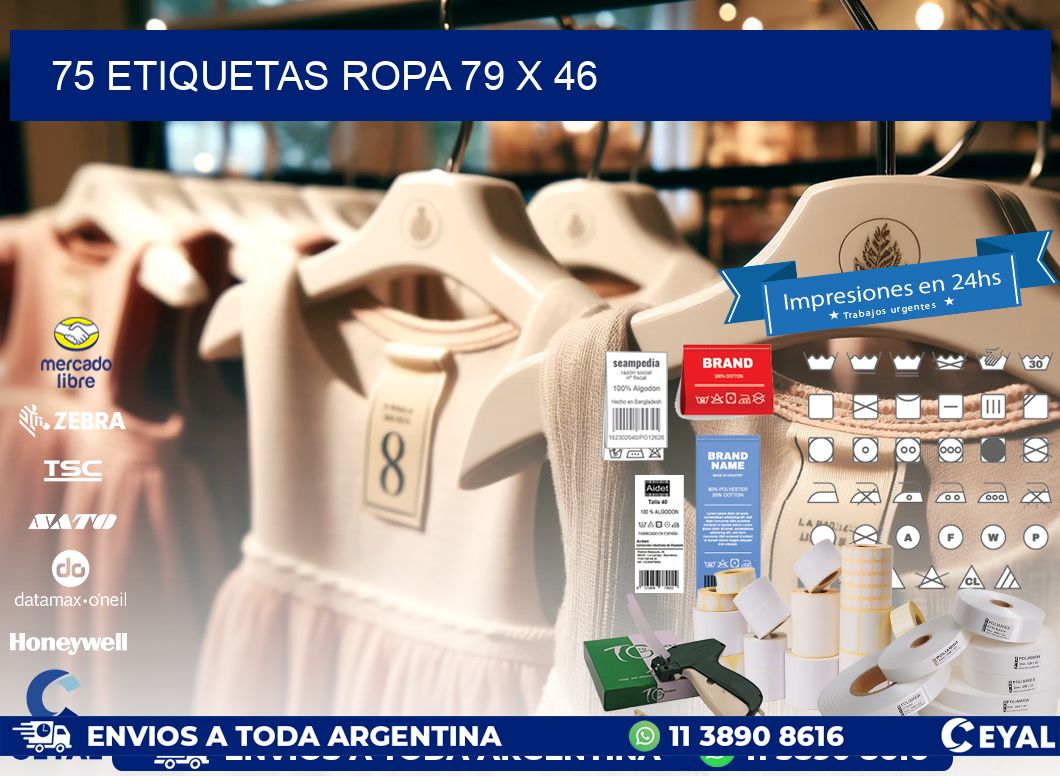 75 ETIQUETAS ROPA 79 x 46
